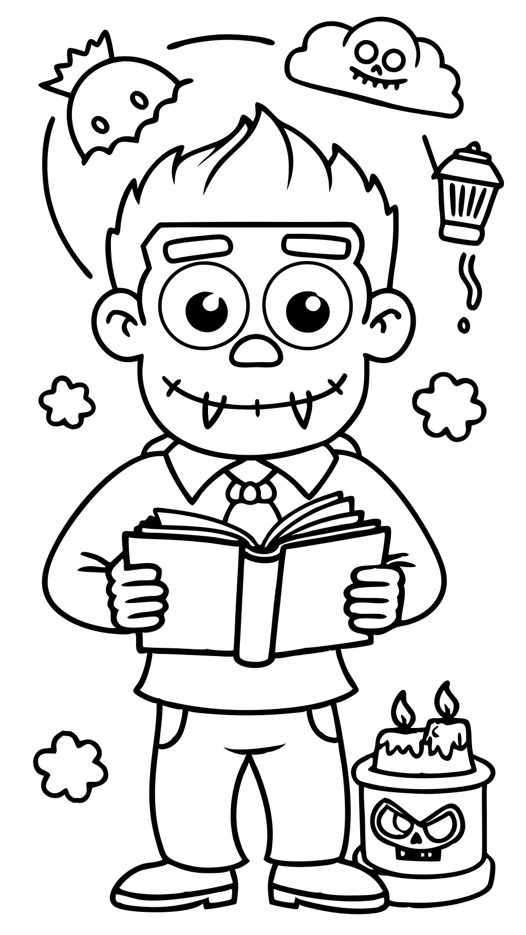 zombie coloring pages